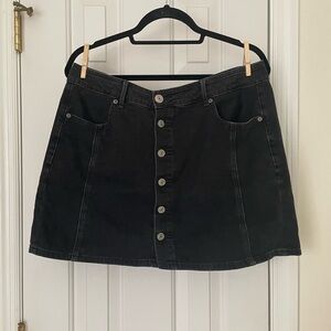 American Eagle Outfitters Black Denim Skirt